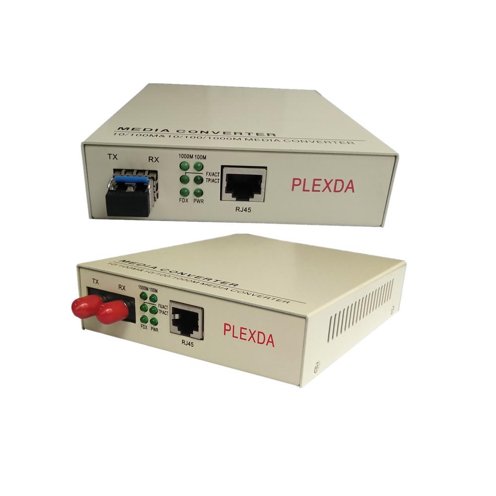 FMC-GES14 series  10/100/1000BASE-TX to 1000BASE-X Gigabit Fiber Media Converter (Internal Power supply)